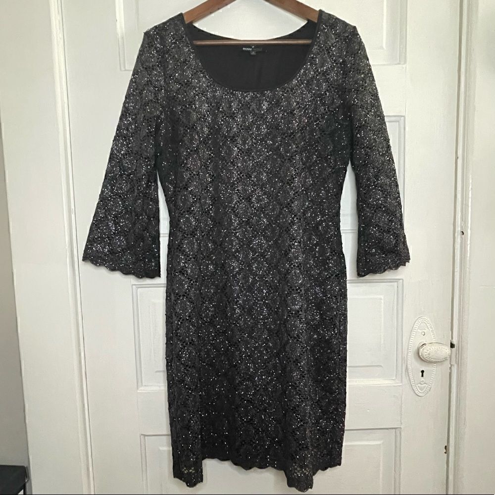 Ronni Nicole Sparkly Lacey Dress